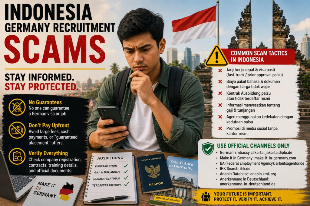 Penipuan Agen Rekrutmen Jerman di Indonesia: Ciri & Panduan Aman